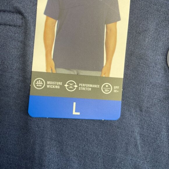 NEW Hurley Men's L Performance Polo Shirt Navy Blue Moisture Wicking - Picture 9 of 9